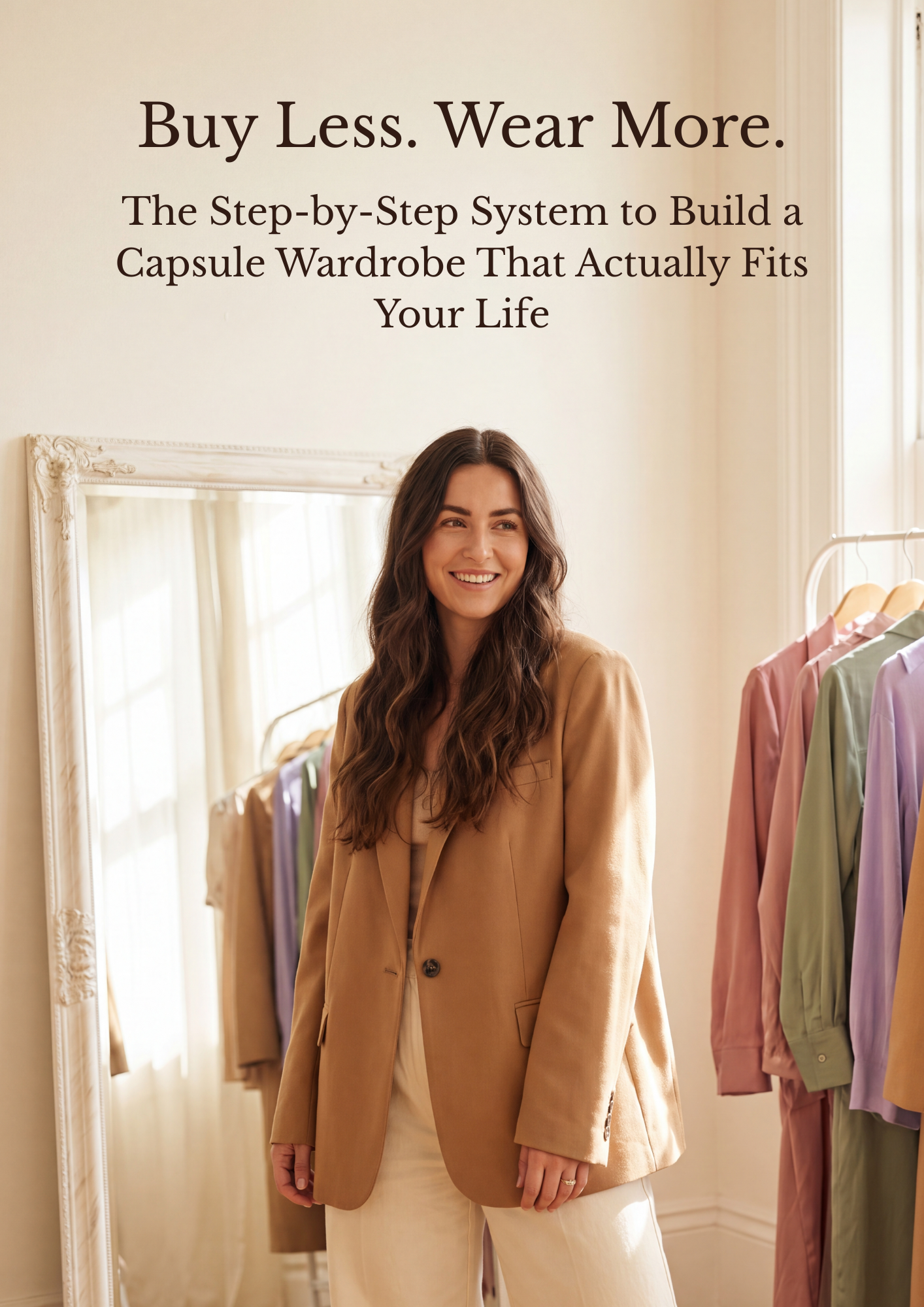 Buy Less. Wear More. The Step-by-Step System to Build a Capsule Wardrobe That Actually Fits Your Life