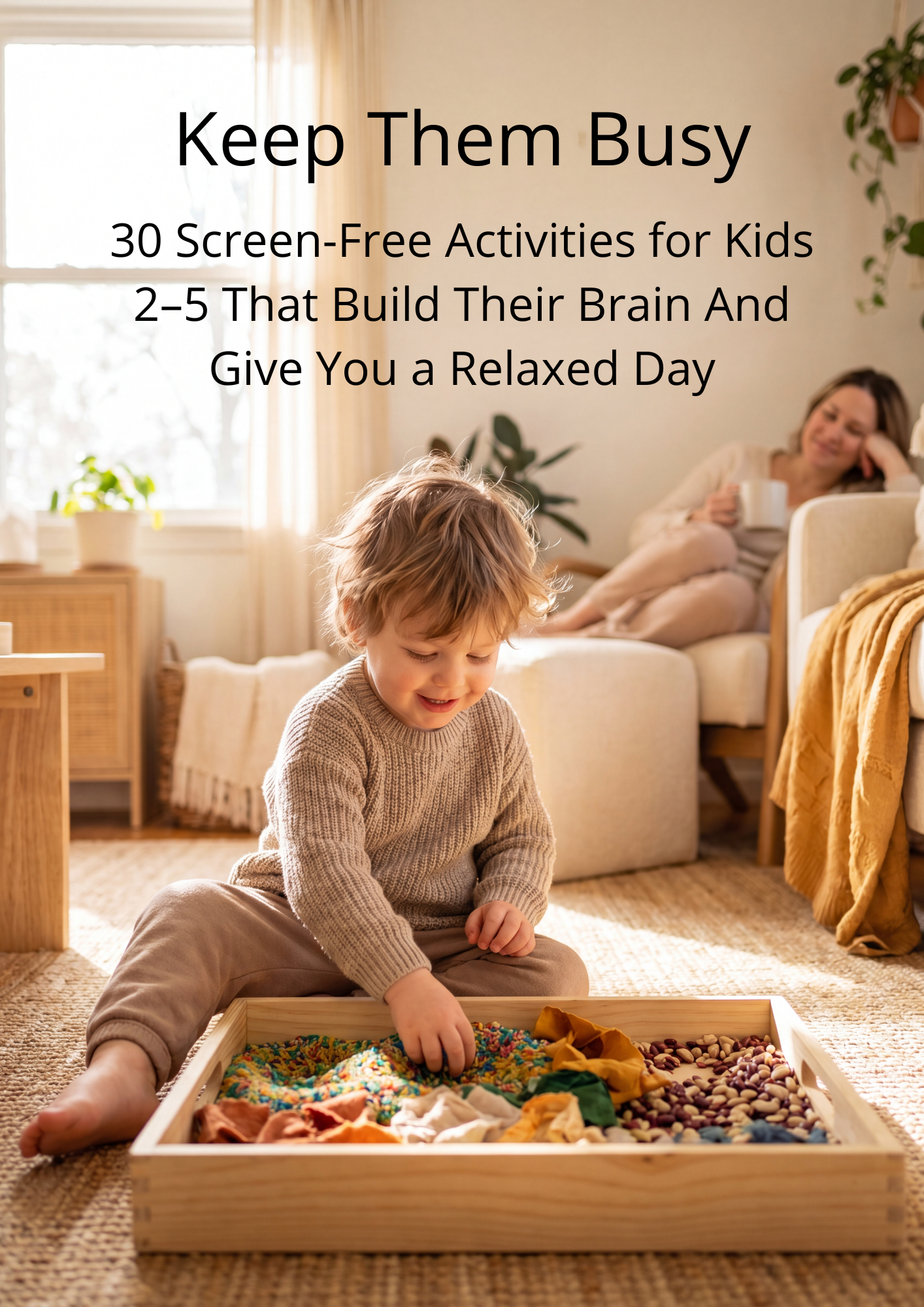 Keep Them Busy 30 Screen-Free Activities for Kids 2–5 That Build Their Brain And Give You a Relaxed Day